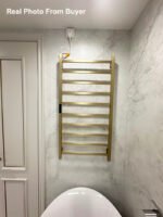 Kiara Electric Heated Towel Dryer / Warmer Rail Gold 46 Inch 12 Bars 600012026G - Image 2