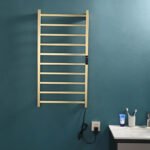 Kiara Electric Heated Towel Dryer / Warmer Rail Gold 40 Inch 10 Bars 600010026G - Image 6