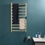 Kiara Electric Heated Towel Dryer / Warmer Rail Gold 40 Inch 10 Bars 600010026G - Image 7