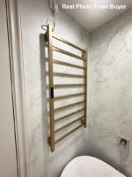 Kiara Electric Heated Towel Dryer / Warmer Rail Gold 46 Inch 12 Bars 600012026G - Image 3