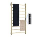 Kiara Electric Heated Towel Dryer / Warmer Rail Gold 40 Inch 10 Bars 600010026G