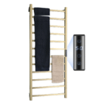 Kiara Electric Heated Towel Dryer / Warmer Rail Gold 46 Inch 12 Bars 600012026G