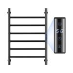 Nature Electric Heated Towel Dryer / Warmer Rail Matt Black 24 Inch 6 Bars 500006026MB