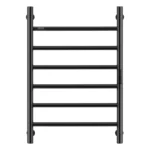 Nature Electric Heated Towel Dryer / Warmer Rail Matt Black 24 Inch 6 Bars 500006026MB - Image 2