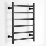 Nature Electric Heated Towel Dryer / Warmer Rail Matt Black 24 Inch 6 Bars 500006026MB - Image 4