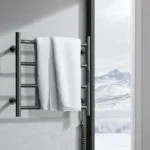 Nature Electric Heated Towel Dryer / Warmer Rail Matt Black 20 Inch 4 Bars 500004026MB - Image 3