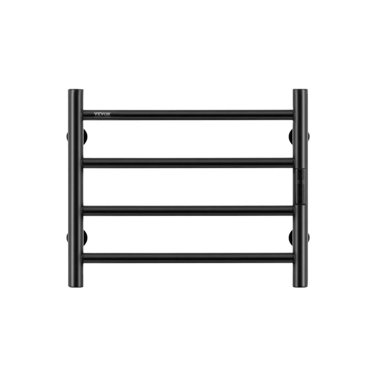 Nature Electric Heated Towel Dryer / Warmer Rail Matt Black 20 Inch 4 Bars 500004026MB - Image 2